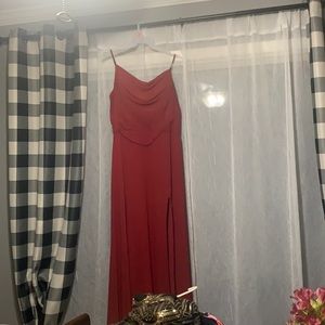 Cowl neck morilee bridesmaid